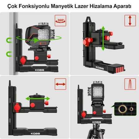 KOBB KBL36G 40 Metre Otomatik Hizalama Yeşil Lazer