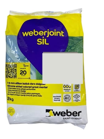 Weber Joint Sil Derz Dolgu Harcı Açık Gri 2 Kg