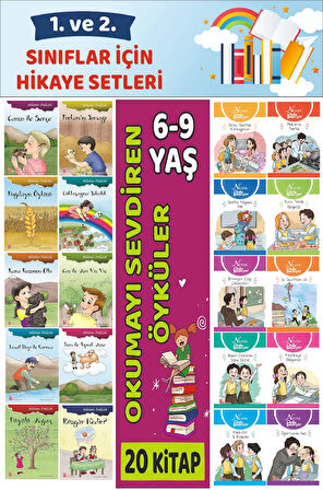1.ve 2.Sınıflar İçin Okuma Alışkanlığı Kazandıran Mükemmel 20 li Hikaye Seti 3