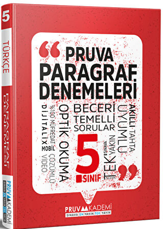 5.Sınıf Pruva Paragraf Soru Bankası +Paragraf Denemeleri (Hediyeli)