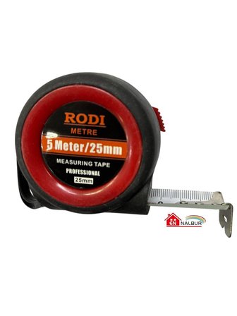 Ennalbur Rodi Şerit Metre 5 Metre 25 mm