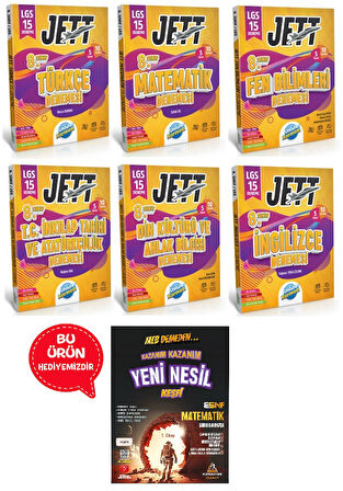 8.Sınıf LGS Ünlüler Jett 15 Deneme Seti