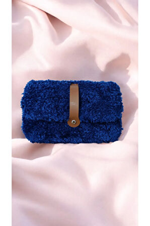 El Yapımı Lacivert Welsoft Omuz Çantası