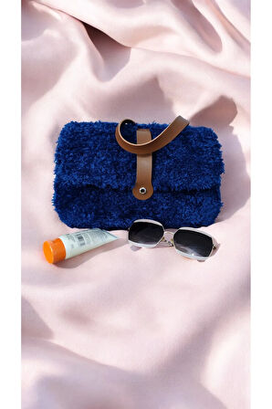 El Yapımı Lacivert Welsoft Omuz Çantası