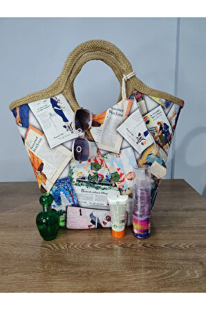 El Yapımı Büyük Desenli El ve Kol Çantası