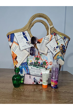 El Yapımı Büyük Desenli El ve Kol Çantası