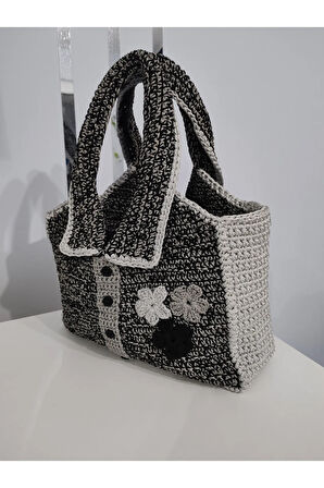 El Yapımı Orta Boy Gömlek Figürlü El ve Kol Çantası