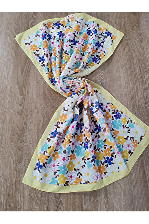 Vav İpek Elegance 75*190 Pamuk Şal Sarı