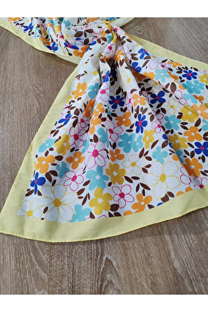 Vav İpek Elegance 75*190 Pamuk Şal Sarı