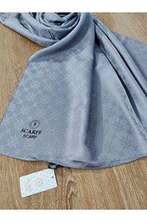 Scarfe Jakarlı Şal Gri