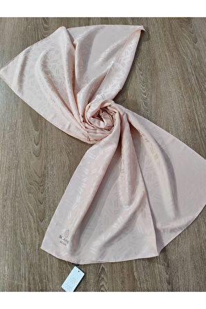 Scarfe Jakarlı Şal Ekru