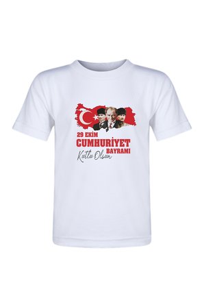 29 Ekim CUMHURİYET BAYRAMI Türk Bayrak  Atatürk Baskılı Unisex ve Çocuk Kısa Kollu T-shirt