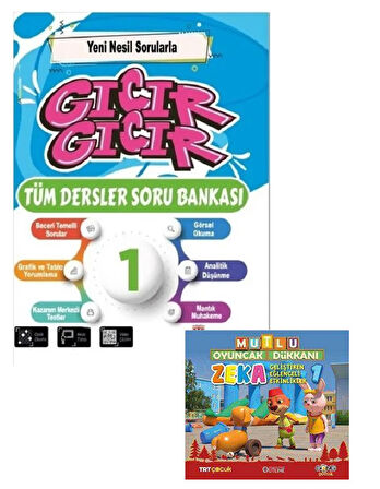 1.Sınıf Yeni Nesil Sorularla Gıcır Gıcır Tüm Dersler Soru Bankası (Okulda-Evde-Tatilde)