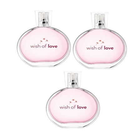 Avon Wish Of Love Edt 50 ml Kadın Parfüm Üçlü Set