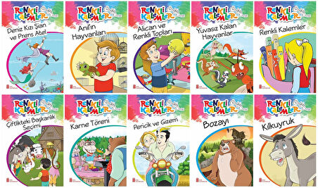 2.Sınıf Okumayı Sevdiren Renkli Resimli Hikayeler 8 - 10 Kitap