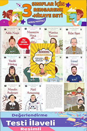 3.Sınıf Okumayı Sevdiren 10 lu Hikaye Seti 4 (Hızlı Okuma Hediyeli)