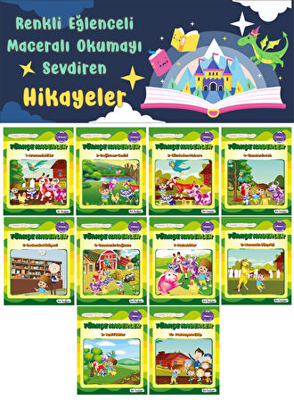2.Sınıf Renkli Eğlenceli Maceralı Okumayı Sevdiren Hikaye Seti 6