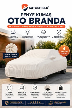Ford Focus Station Wagon Uyumlu Pamuklu Bez Oto Branda Araç Örtüsü Toz Koruyucu Boya Dostu
