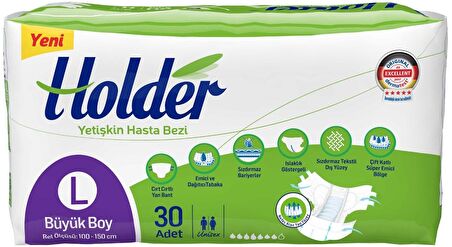 Holder Hasta Bezi Bel Bantlı Tekstil Yüzey Large Büyük 120 Adet