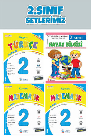 Üçgen 2.Sınıf Maarif Modeli Beceri Temelli Türkçe-Matematik-Hayat Bilgisi Çalışma Yaprakları (2025)