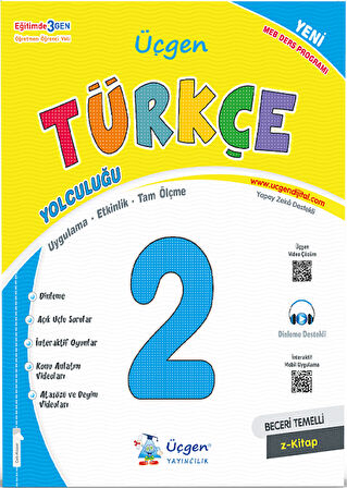 Üçgen 2.Sınıf Maarif Modeli Beceri Temelli Türkçe-Matematik-Hayat Bilgisi Çalışma Yaprakları (2025)