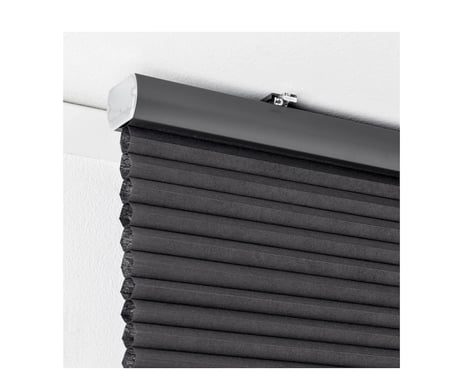 IKEA HOPPVALS stor perde , gri, 140x155 cm, loş ışık, polyester 