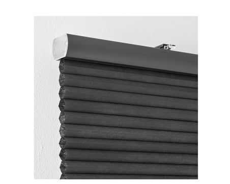 IKEA HOPPVALS stor perde , gri, 140x155 cm, loş ışık, polyester 
