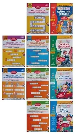Akıllı Bilginler 1.sınıf Ses Temelli Okuma Yazma Öğretimi-pratik Matematik 10 Kitap