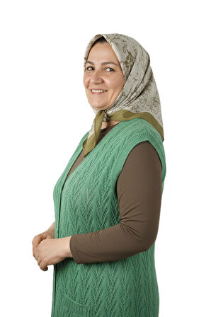 Oppland Kadın Kışlık Pamuklu Triko Klasik Örme Anne Yelek Düğmeli Çift Cepli Rahat Kesim Likralı