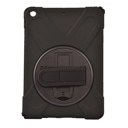 Smcase Apple iPad 9.7 2017 Kılıf Tablet Tank Koruma Defender Standlı df1