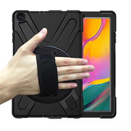 Smcase Apple iPad Mini 1 Kılıf Tablet Tank Koruma Defender Standlı df1