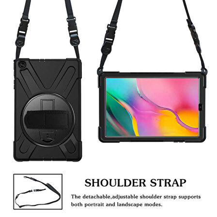 Smcase Apple iPad Mini 1 Kılıf Tablet Tank Koruma Defender Standlı df1