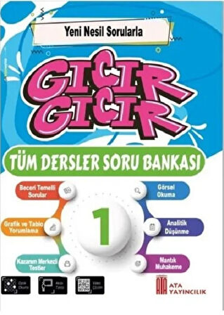 Üçgen 1.Sınıf 2.Dönem Tüm Derslere Yolculuk-Problemlerle Matematik-Okuma Anlama-Gıcır Soru Bankası