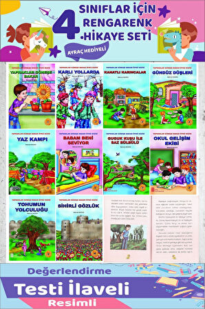 4.Sınıf Okumayı Sevdiren 10 lu Hikaye Seti 6 (80 Sayfa)