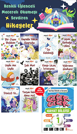1.Sınıf Hayal Ebesi Hikaye Seti (16 Sayfa) - Hayat Bilgisi Kitabı Hediyeli
