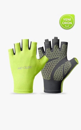 Premium Kalite Terletmeyen Yarım Parmak Pedsiz Yoga Fitness Bisiklet Outdoor Spor Eldiven