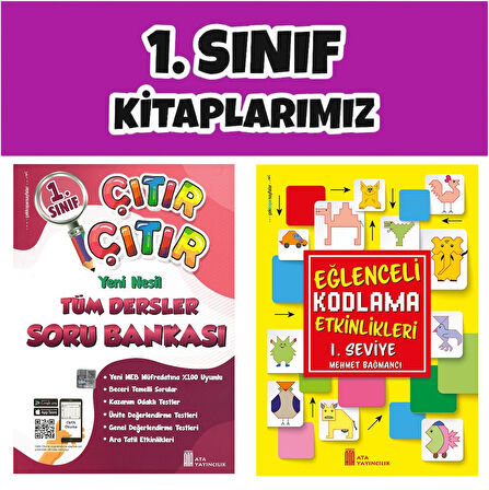 Ata 1.Sınıf 2.Dönem Yeni Nesil Çıtır Çıtır Soru Bankası - 1.Seviye Kodlama