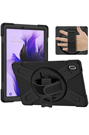 Smcase Samsung Galaxy Tab S7 Fe T737 Kılıf Tablet Tank Koruma Defender Standlı df33  Nano  Kalem