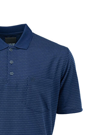 Oppland Erkek Polo Yaka Cepli Kısa Kollu Tam Kalıp Normal Kesim Pamuklu Kumaş T-Shirt