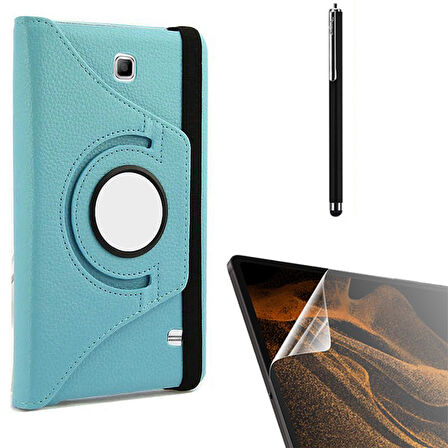 Smcase Samsung Galaxy Tab 4 7.0 T230 Kılıf 360 Dönebilen Koruma Kapaklı Standlı dn11  Nano  Kalem