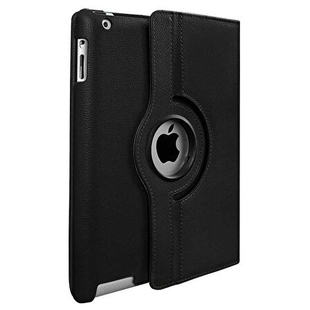 Smcase Apple iPad 2 3 4 Kılıf 360 Dönebilen Koruma Kapaklı Standlı dn2