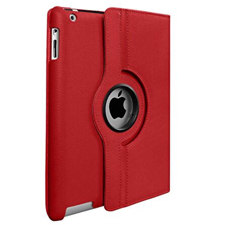 Smcase Apple iPad 9.7 2017 Kılıf 360 Dönebilen Koruma Kapaklı Standlı dn2