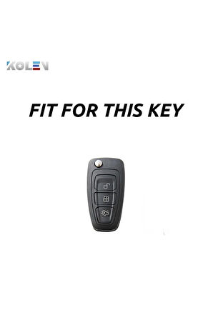 Transit Parlak Sustasız Anahtar Kılıfı Kırmızı Renk