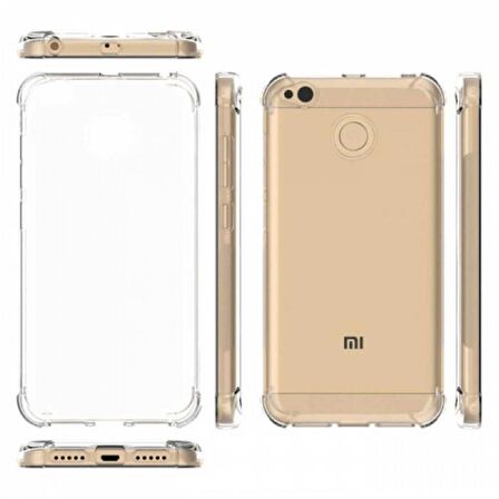 Gpack Xiaomi RedMi 4X Kılıf AntiShock Ultra KorumaNano Glass
