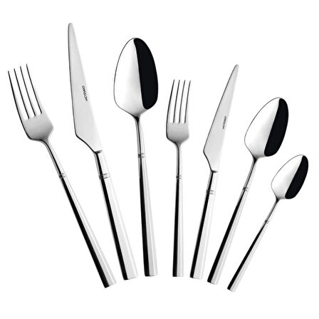  Emsan Penta 84 Parça Çatal- Kaşık- Bıçak Set-Sandıklı - 1 Emsan Penta 84 Parça Çatal- Kaşık- Bıçak Seti KUTULU