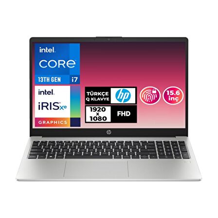 HP 250 G10 i7-1355U 16GB 512GB SSD 15.6" FHD Freedos Taşınabilir Bilgisayar 968L4ET 001