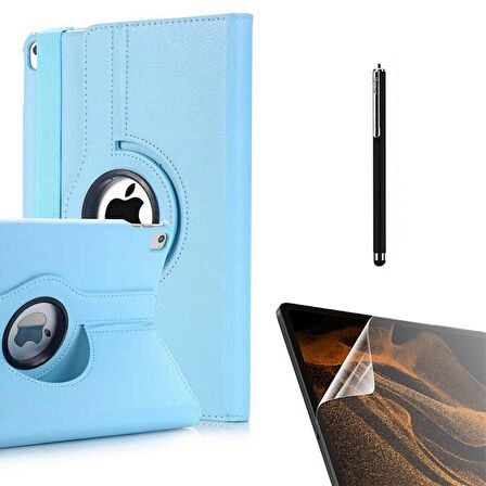 Smcase Apple iPad 9.7 2017 5.Nesil Kılıf 360 Dönebilen Koruma Kapaklı Standlı dn22  Nano  Kalem