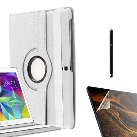 Smcase Samsung Galaxy Tab 4 10.1 T530 Kılıf 360 Dönebilen Koruma Kapaklı Standlı dn22  Nano  Kalem