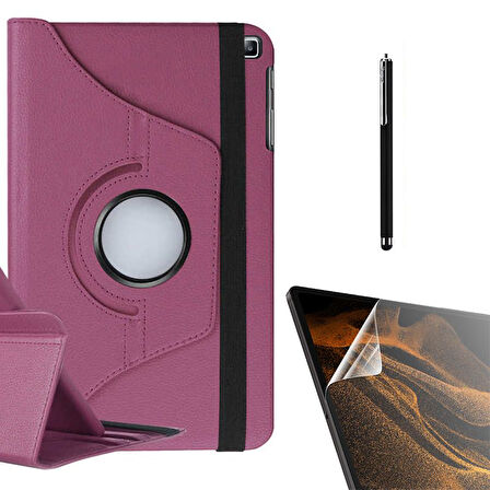 Smcase Samsung Galaxy Tab A 8.0 2019 T290 Kılıf 360 Dönebilen Koruma Kapaklı Standlı dn22  Nano  Kalem