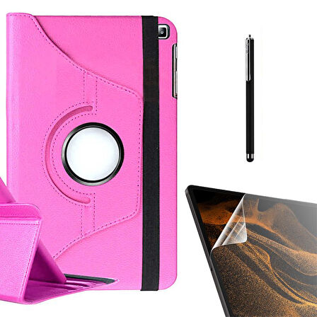 Smcase Samsung Galaxy Tab A 8.0 2019 T290 Kılıf 360 Dönebilen Koruma Kapaklı Standlı dn22  Nano  Kalem